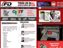Tablet Screenshot of fdimpresos.com